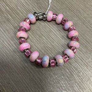Pink Beaded Bracelet